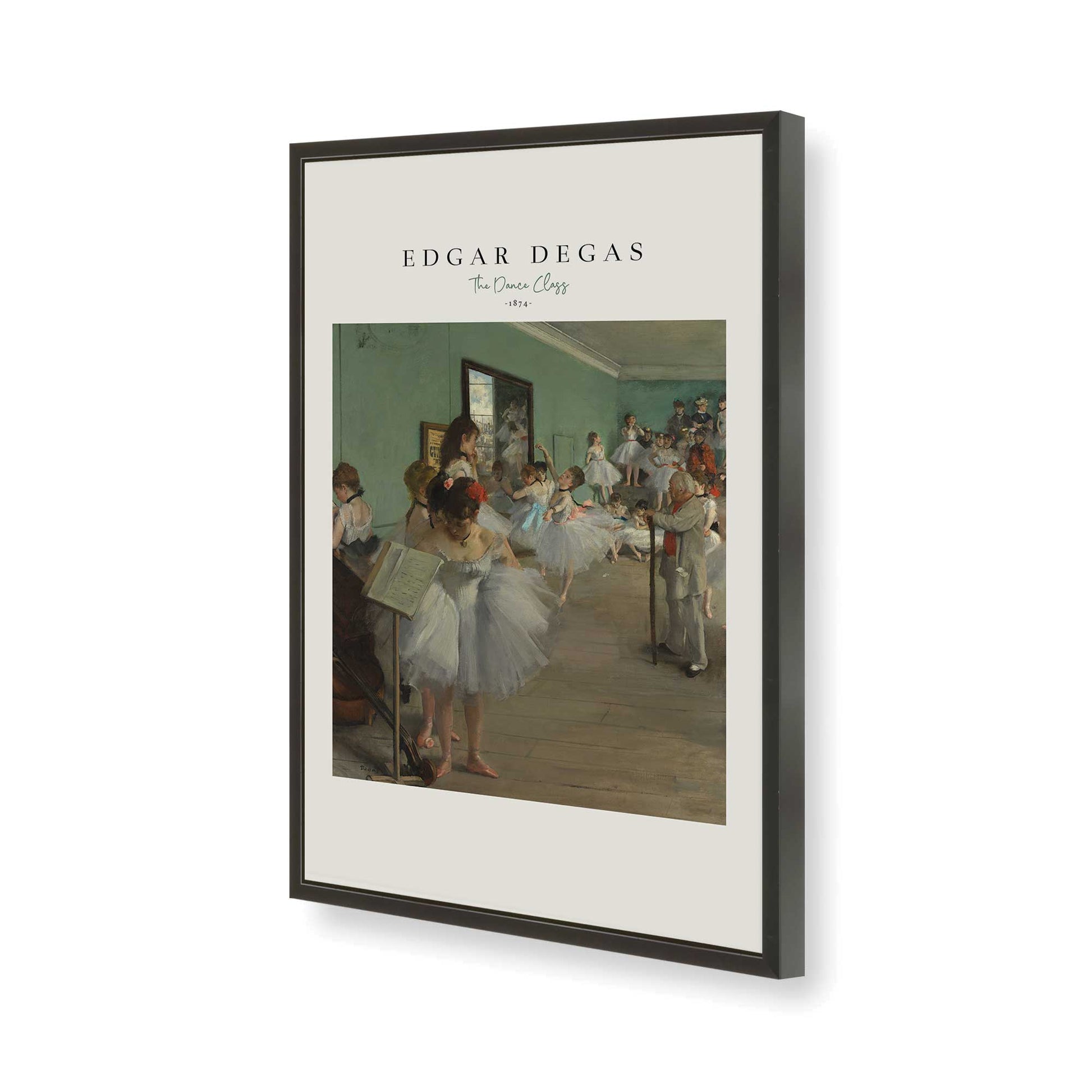 [Color:Satin Black], Picture of art in a Satin Black frame of the corner