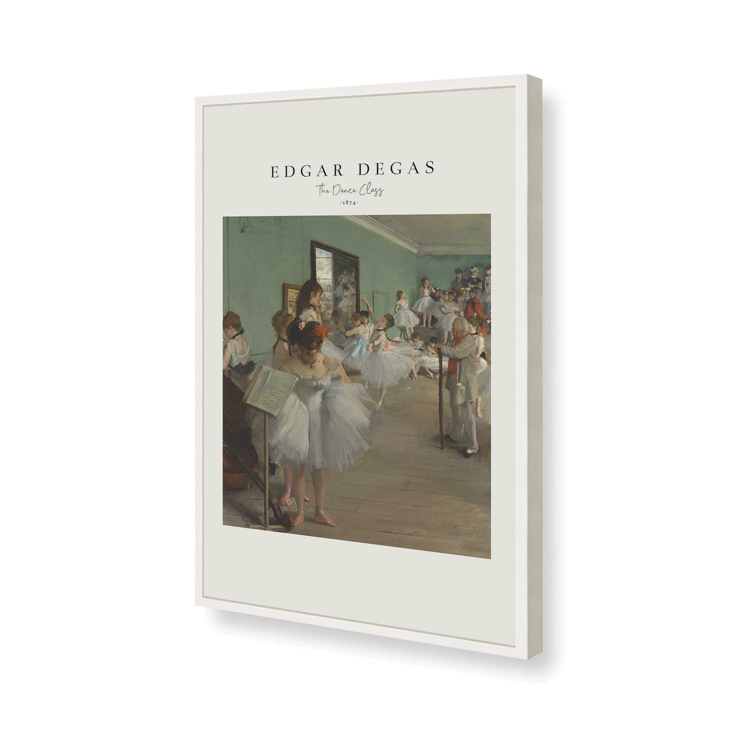 [Color:Opaque White], Picture of art in a Opaque White frame of the corner