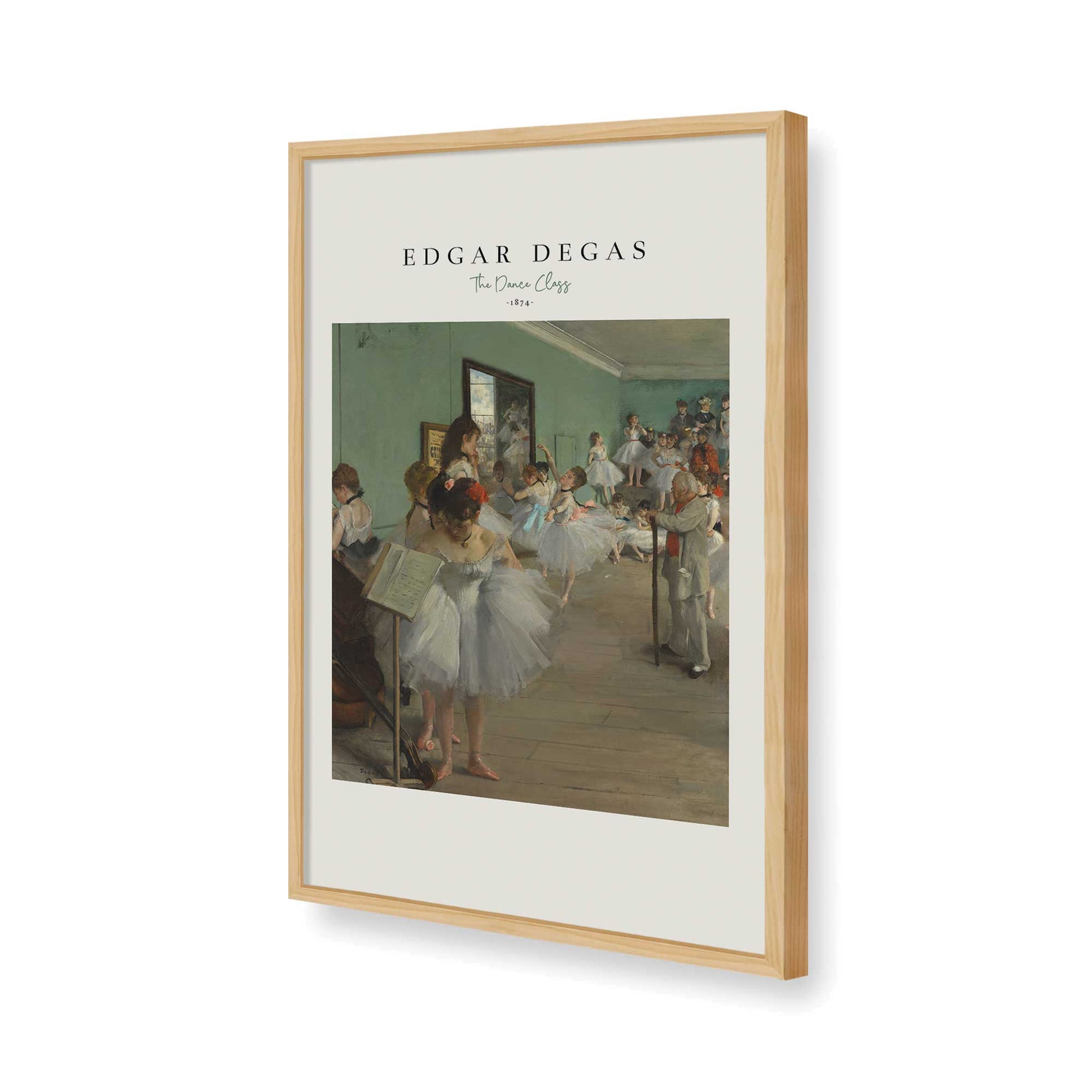 [Color:American Maple], Picture of art in a American Maple frame of the corner