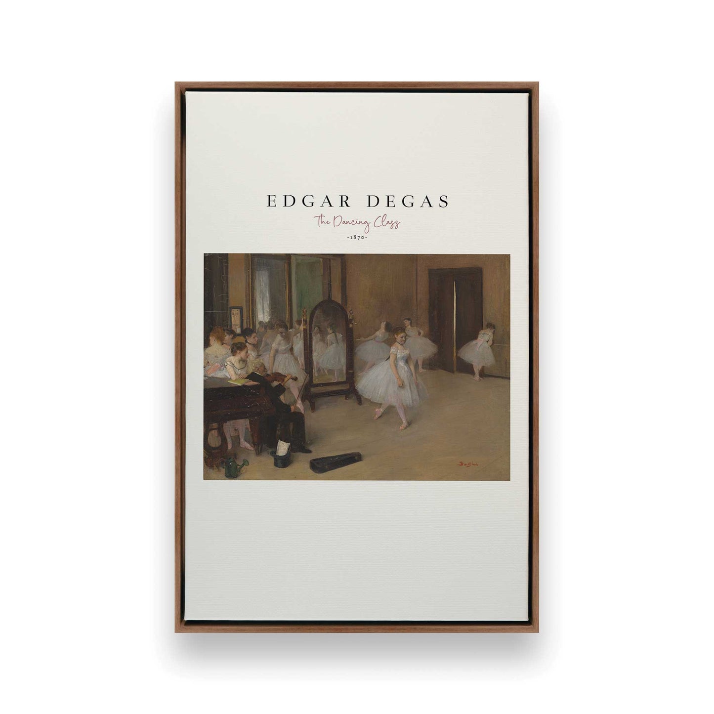 [Color:Walnut], Picture of art in a Walnut frame