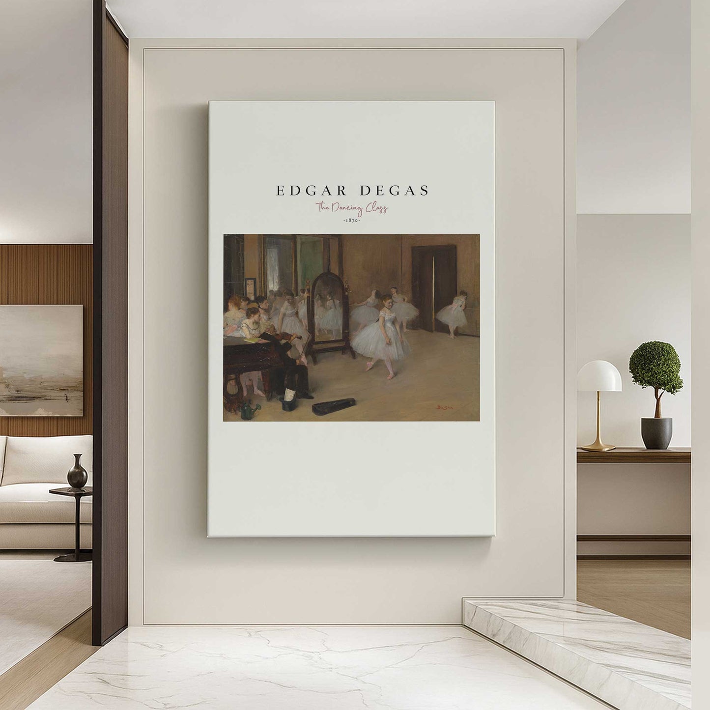 [Color:Stretched Canvas], Picture of art in a room