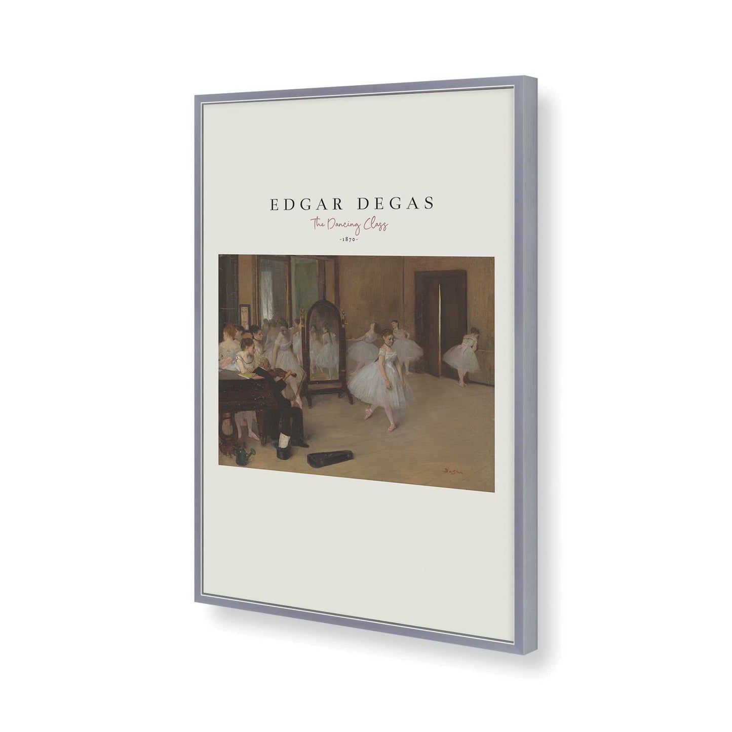 [Color:Polished Chrome], Picture of art in a Polished Chrome frame of the corner