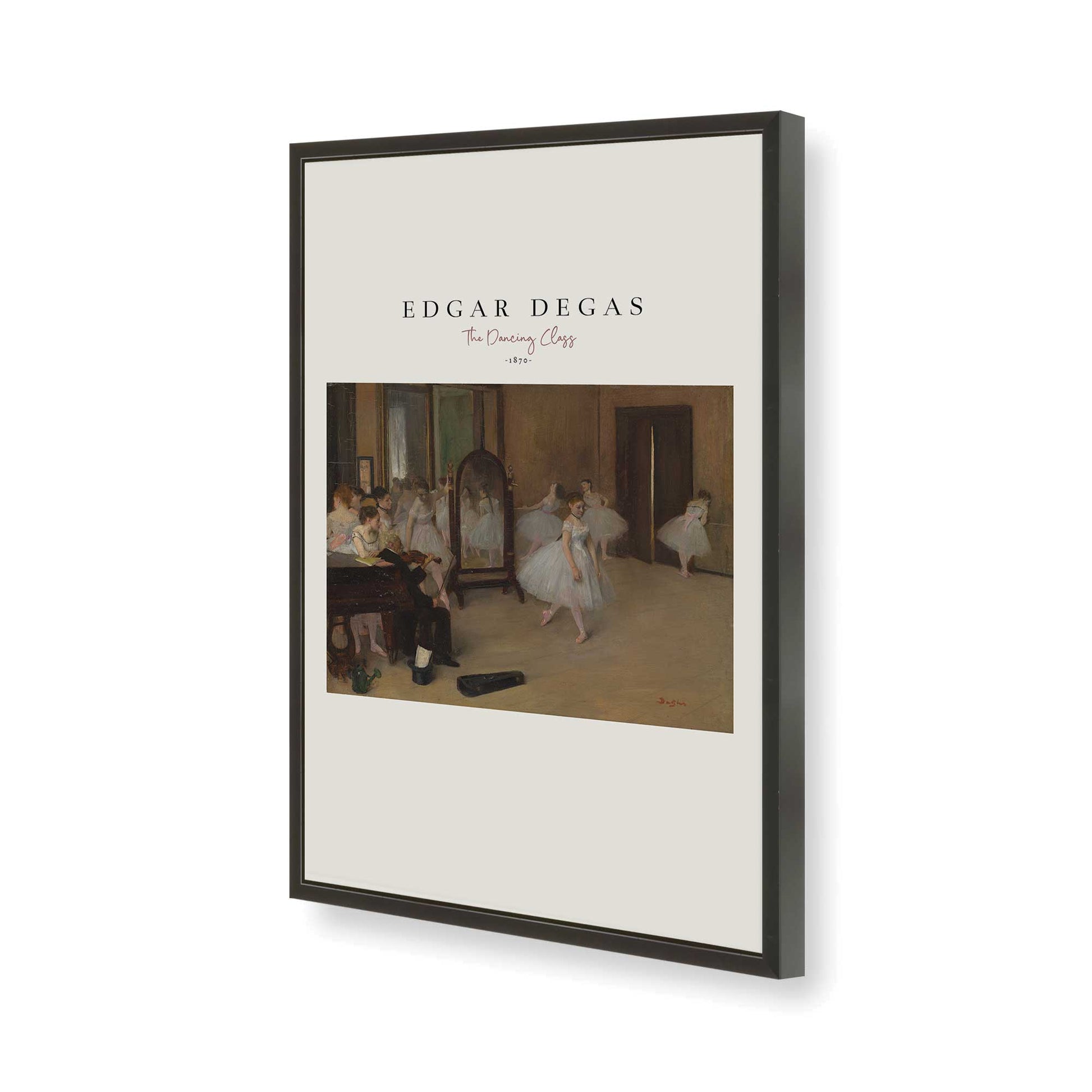 [Color:Satin Black], Picture of art in a Satin Black frame of the corner