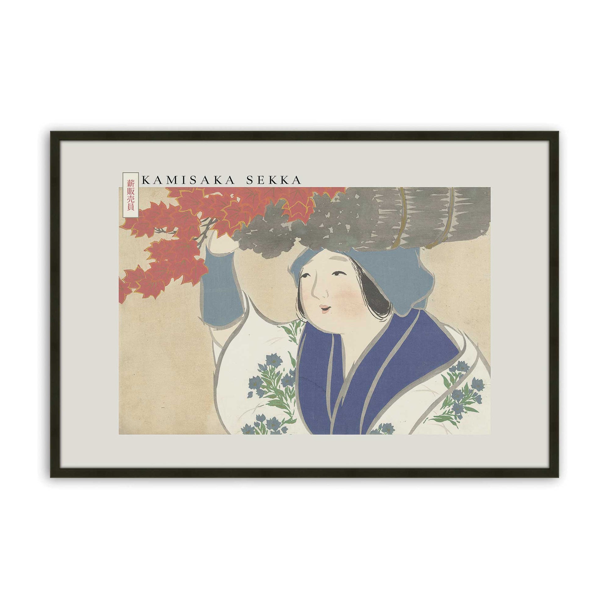 [Color:Satin Black], Picture of art in a Satin Black frame