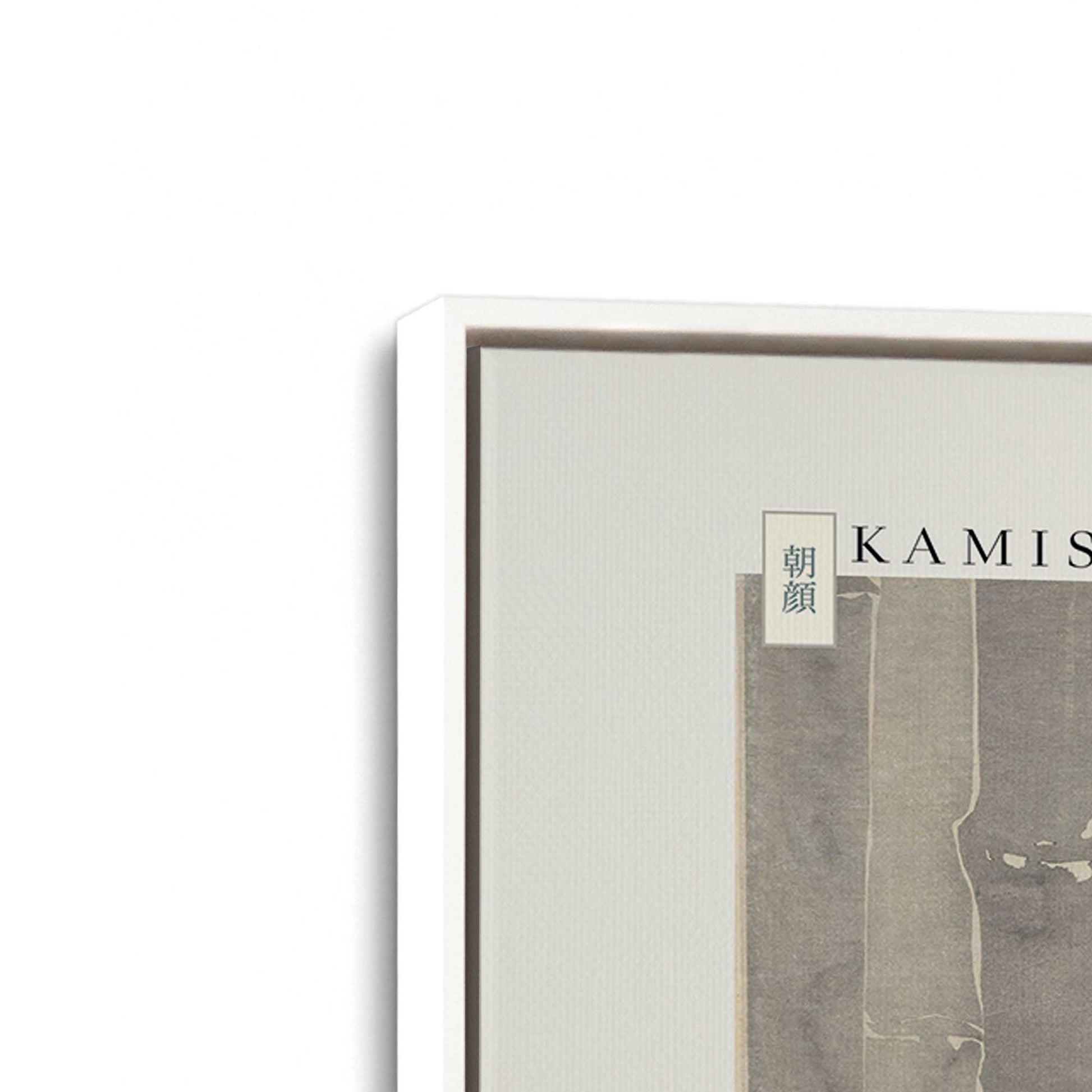 [Color:Opaque White], Picture of art in a White frame at an angle