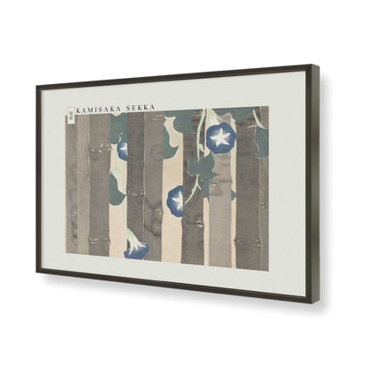 [Color:Satin Black], Picture of art in a Satin Black frame of the corner