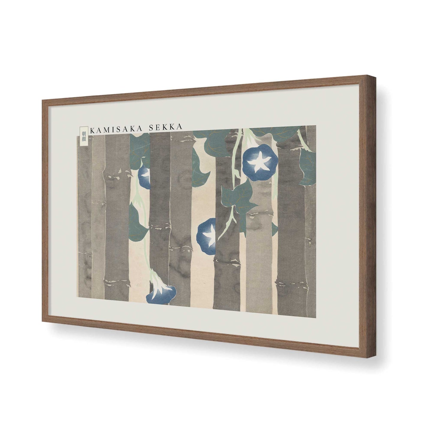 [Color:Walnut], Picture of art in a Walnut frame of the corner