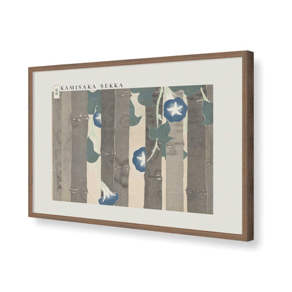 [Color:Walnut], Picture of art in a Walnut frame of the corner