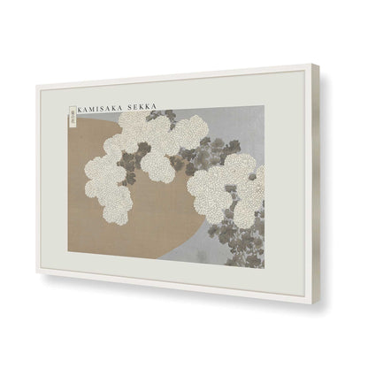 [Color:Opaque White], Picture of art in a Opaque White frame of the corner