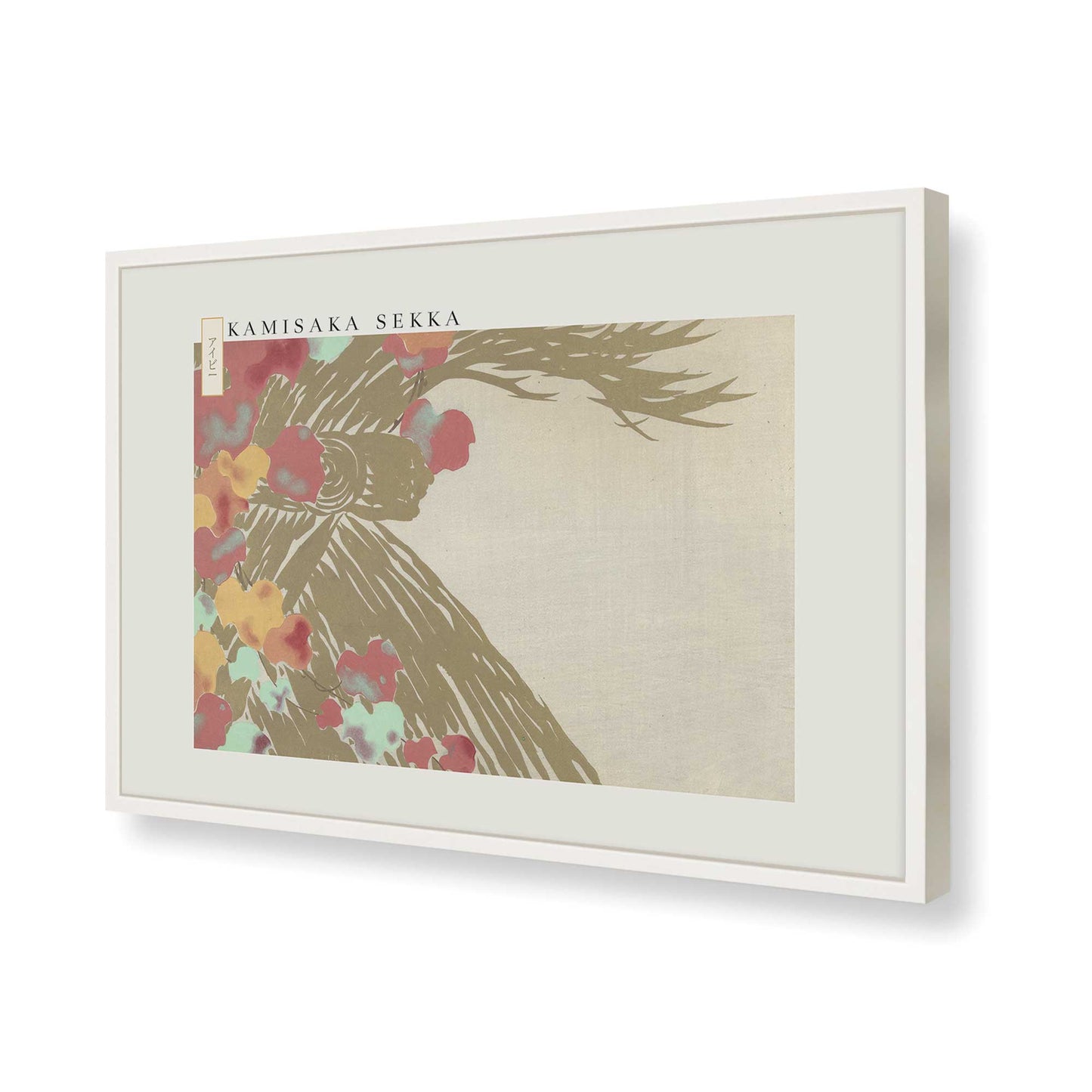 [Color:Opaque White], Picture of art in a Opaque White frame of the corner