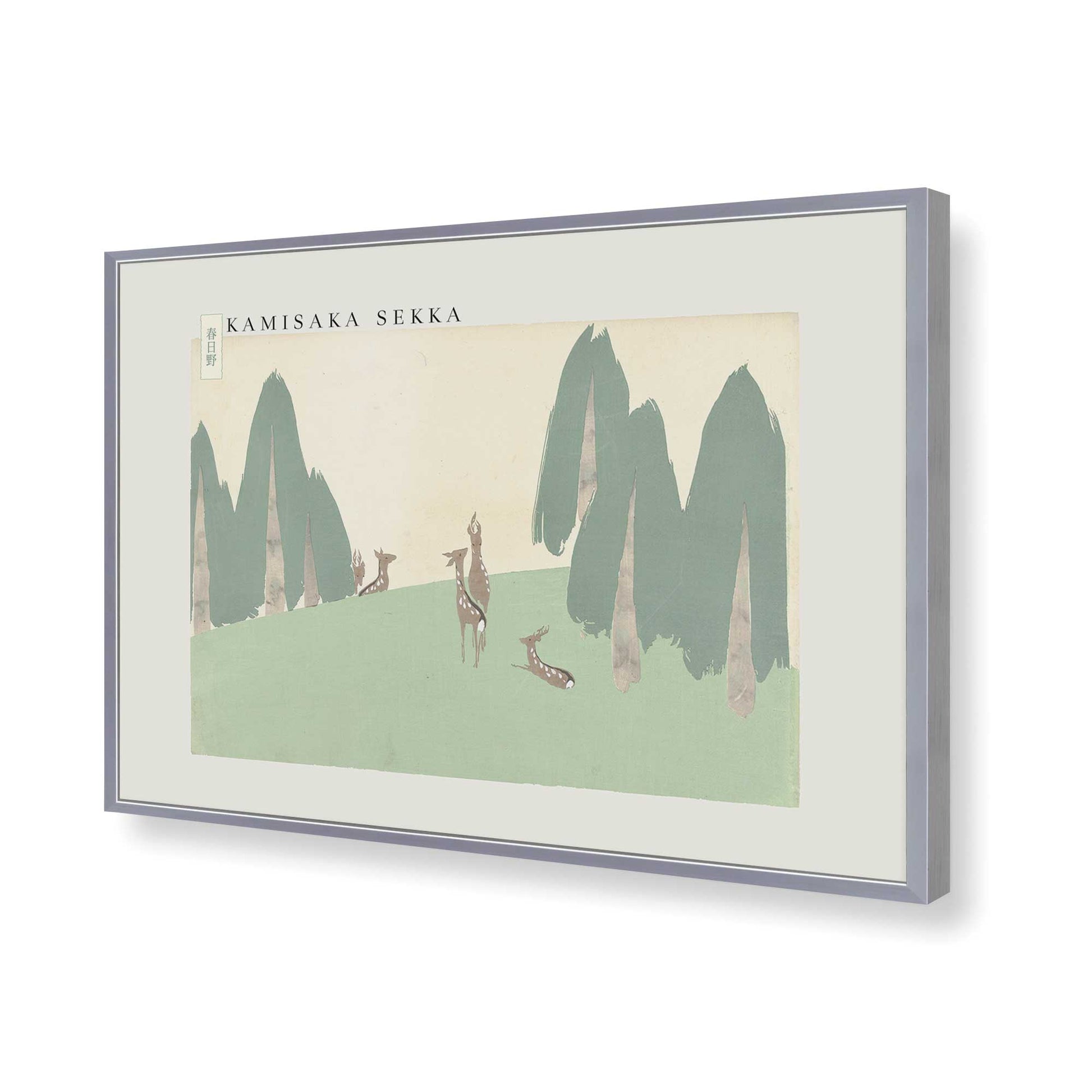 [Color:Polished Chrome], Picture of art in a Polished Chrome frame of the corner