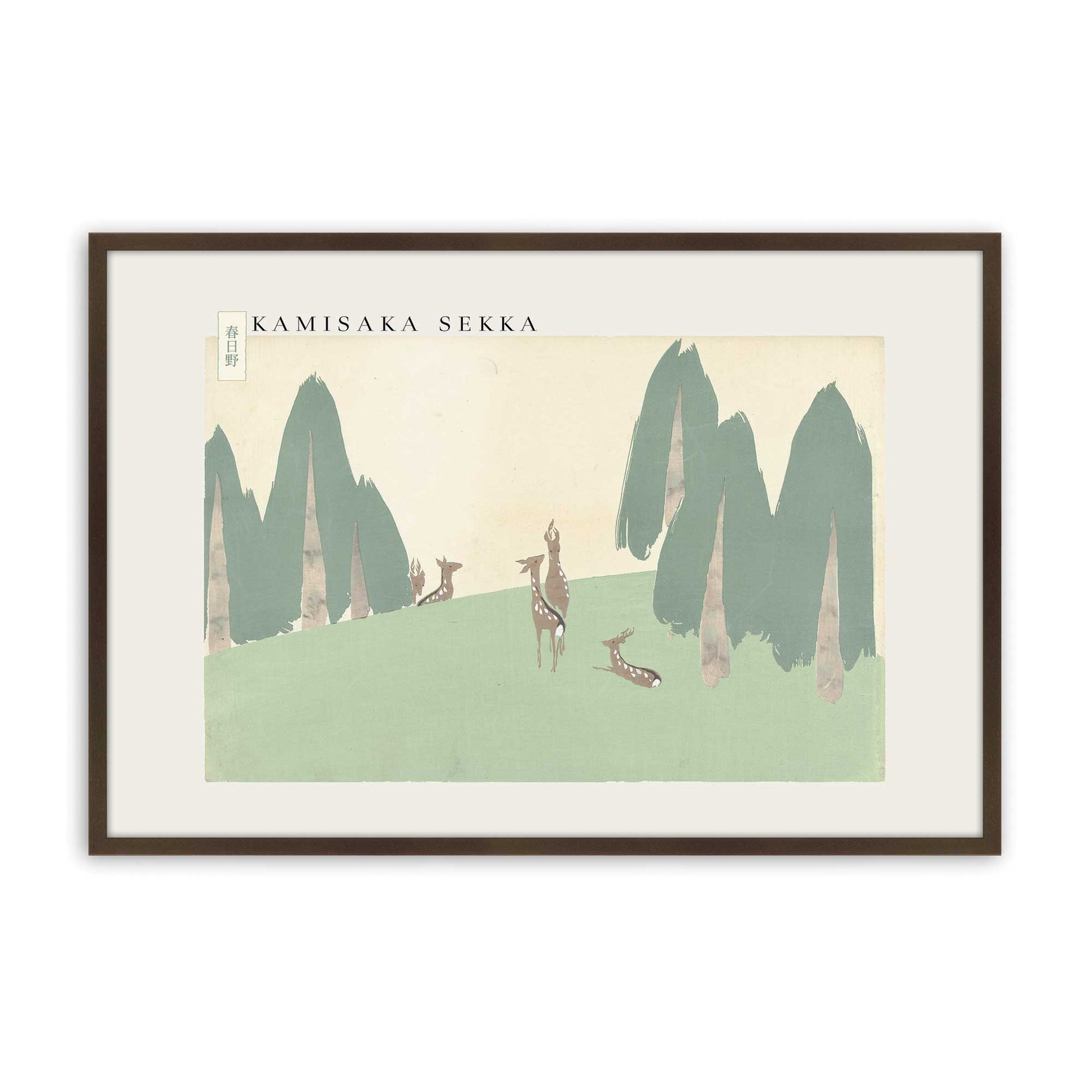 [Color:Brown], Picture of art in a Brown frame