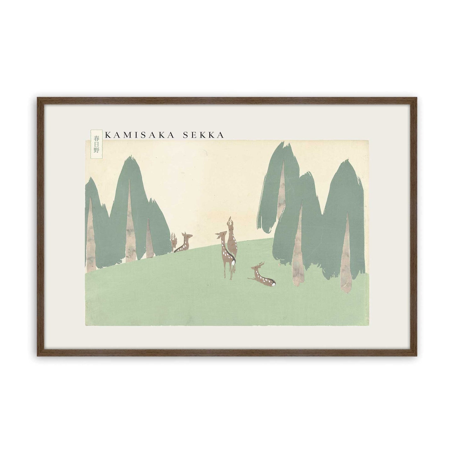[Color:Walnut], Picture of art in a Walnut frame