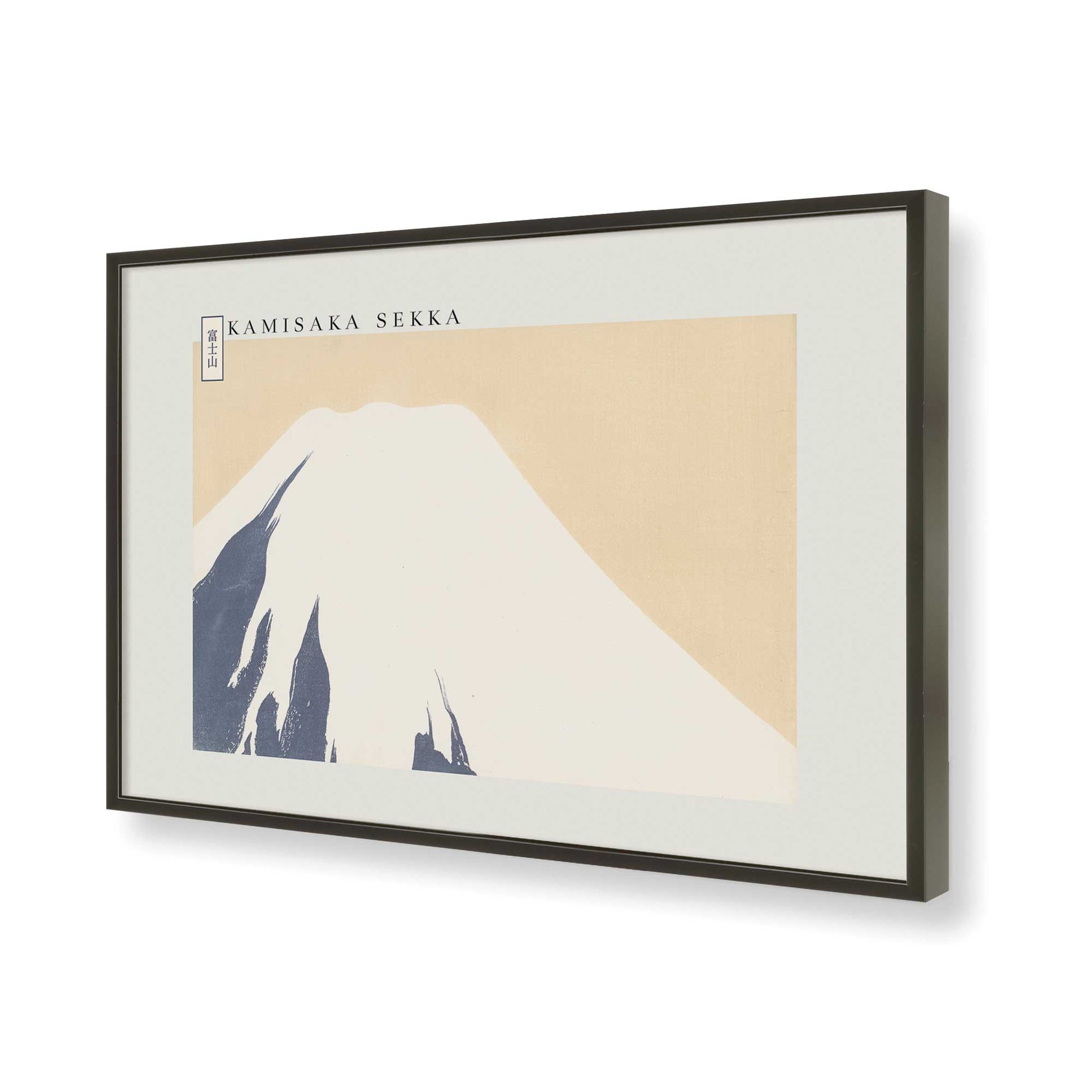 [Color:Satin Black], Picture of art in a Satin Black frame of the corner