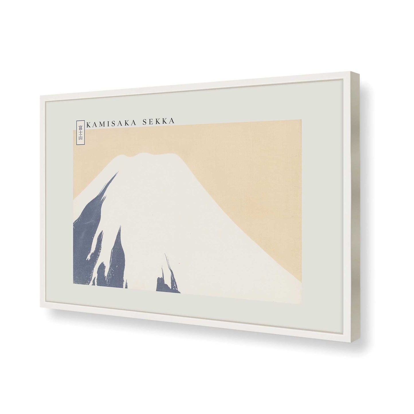 [Color:Opaque White], Picture of art in a Opaque White frame of the corner