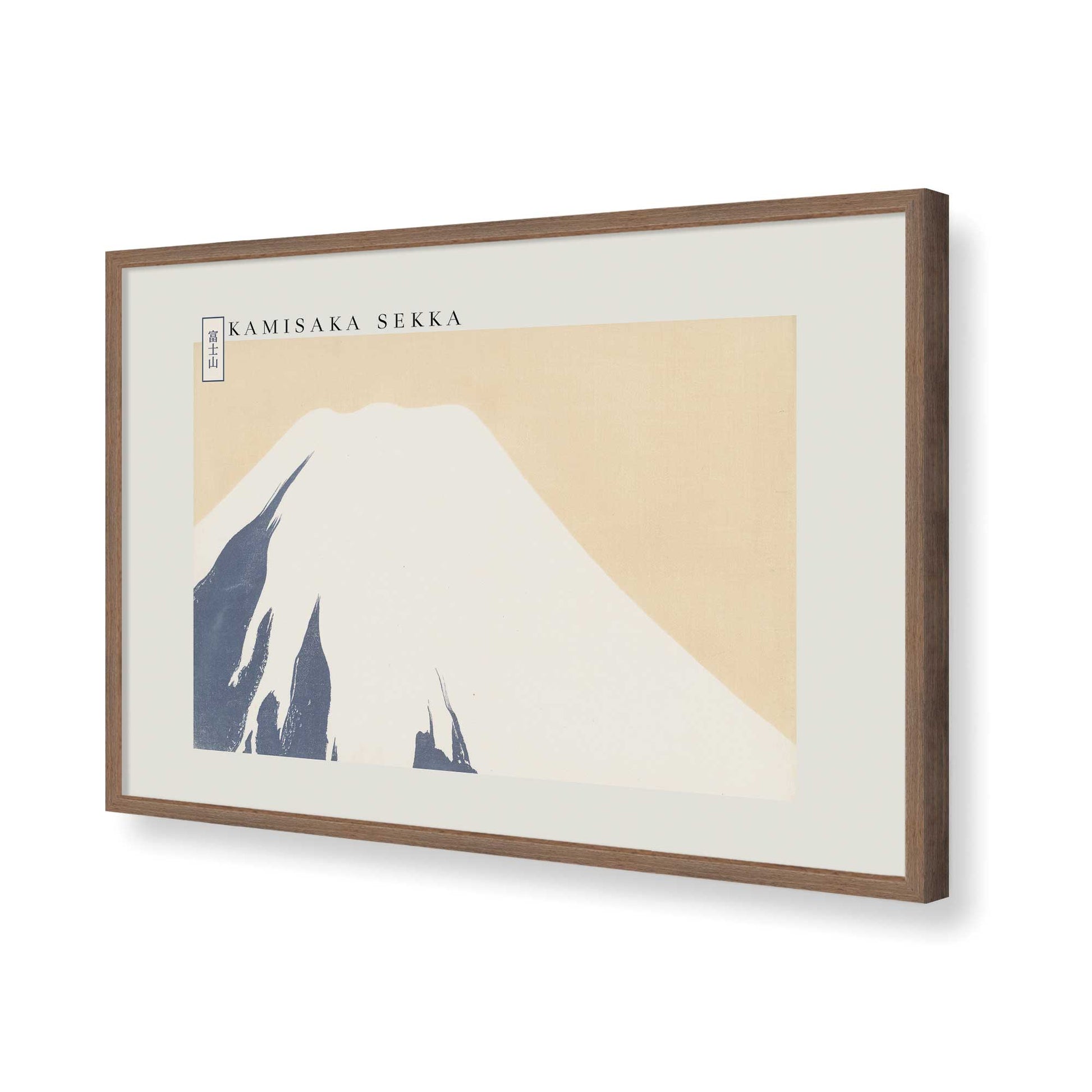 [Color:Walnut], Picture of art in a Walnut frame of the corner