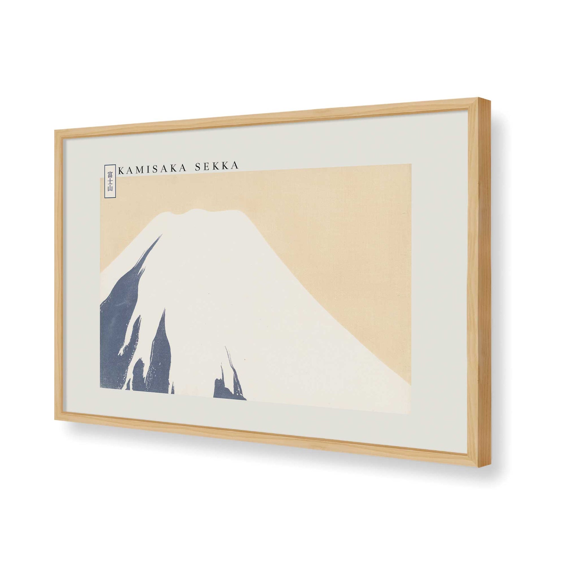 [Color:American Maple], Picture of art in a American Maple frame of the corner