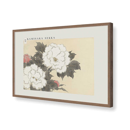 [Color:Walnut], Picture of art in a Walnut frame of the corner