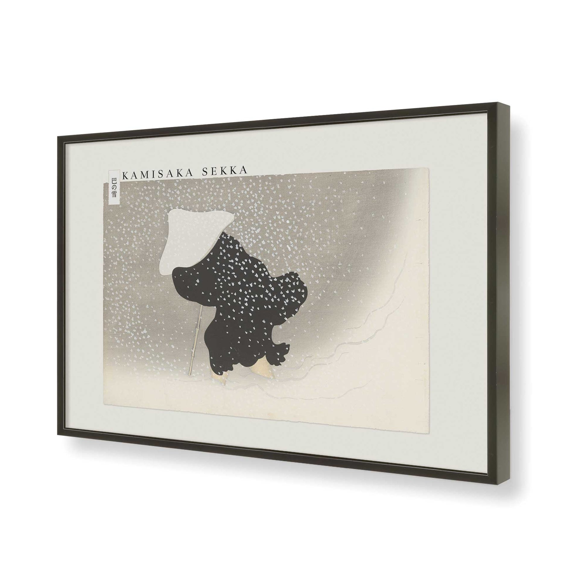 [Color:Satin Black], Picture of art in a Satin Black frame of the corner