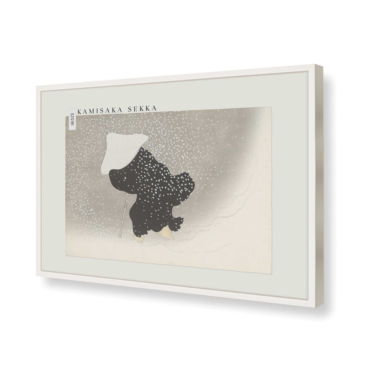 [Color:Opaque White], Picture of art in a Opaque White frame of the corner