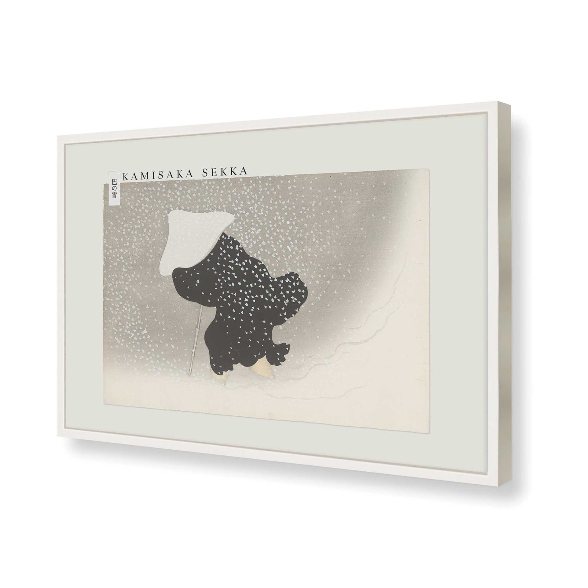 [Color:Opaque White], Picture of art in a Opaque White frame of the corner