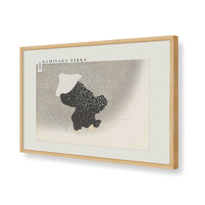 [Color:American Maple], Picture of art in a American Maple frame of the corner