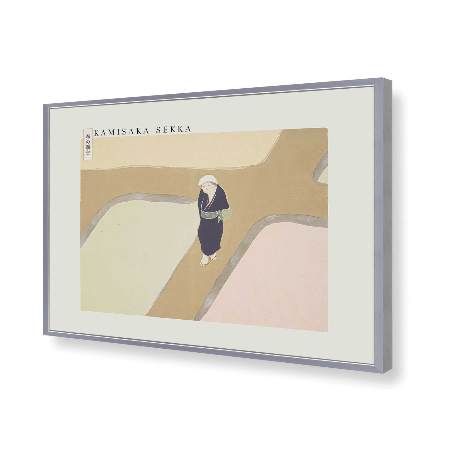 [Color:Polished Chrome], Picture of art in a Polished Chrome frame of the corner