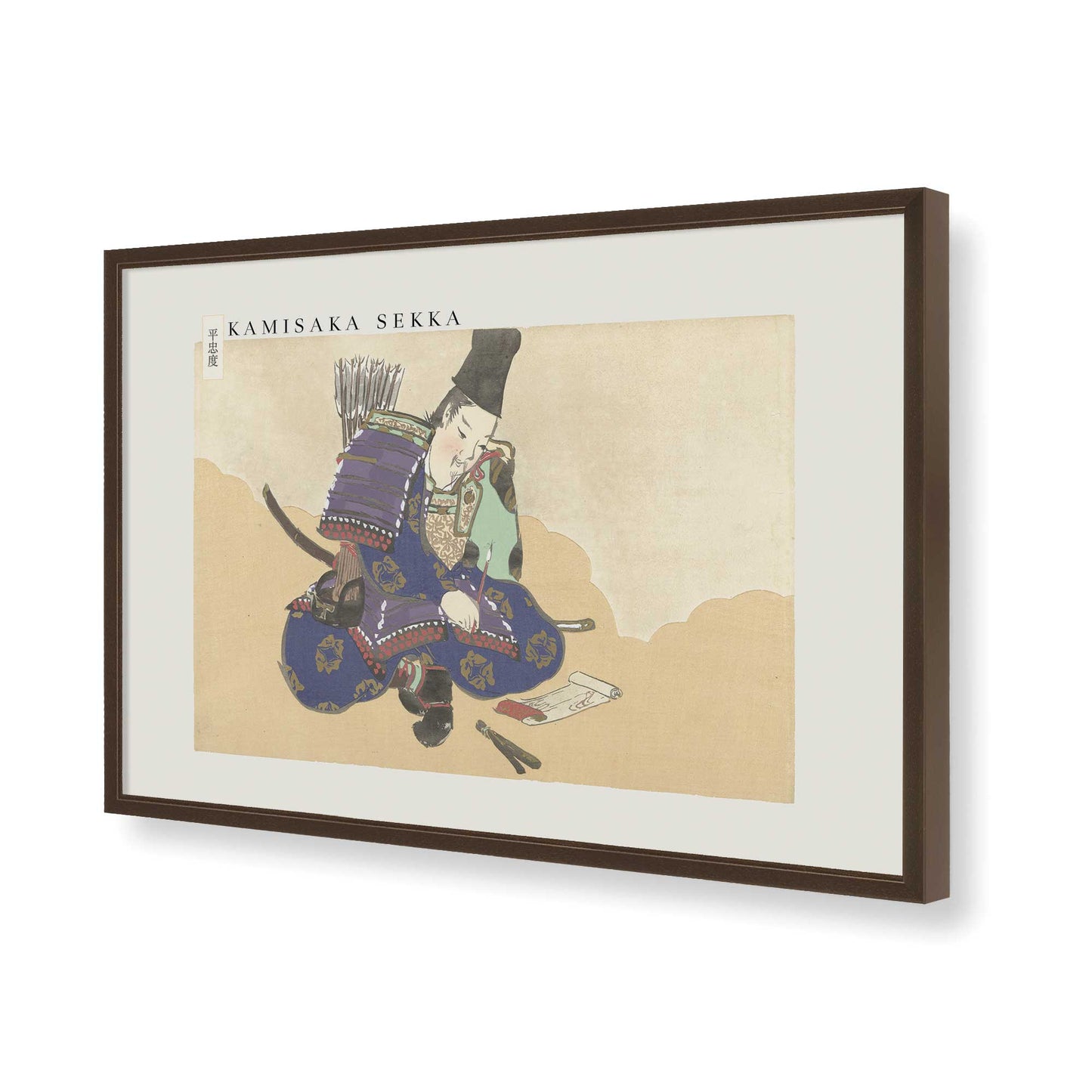 [Color:Belvinder Brown], Picture of art in a Belvinder Brown frame of the corner