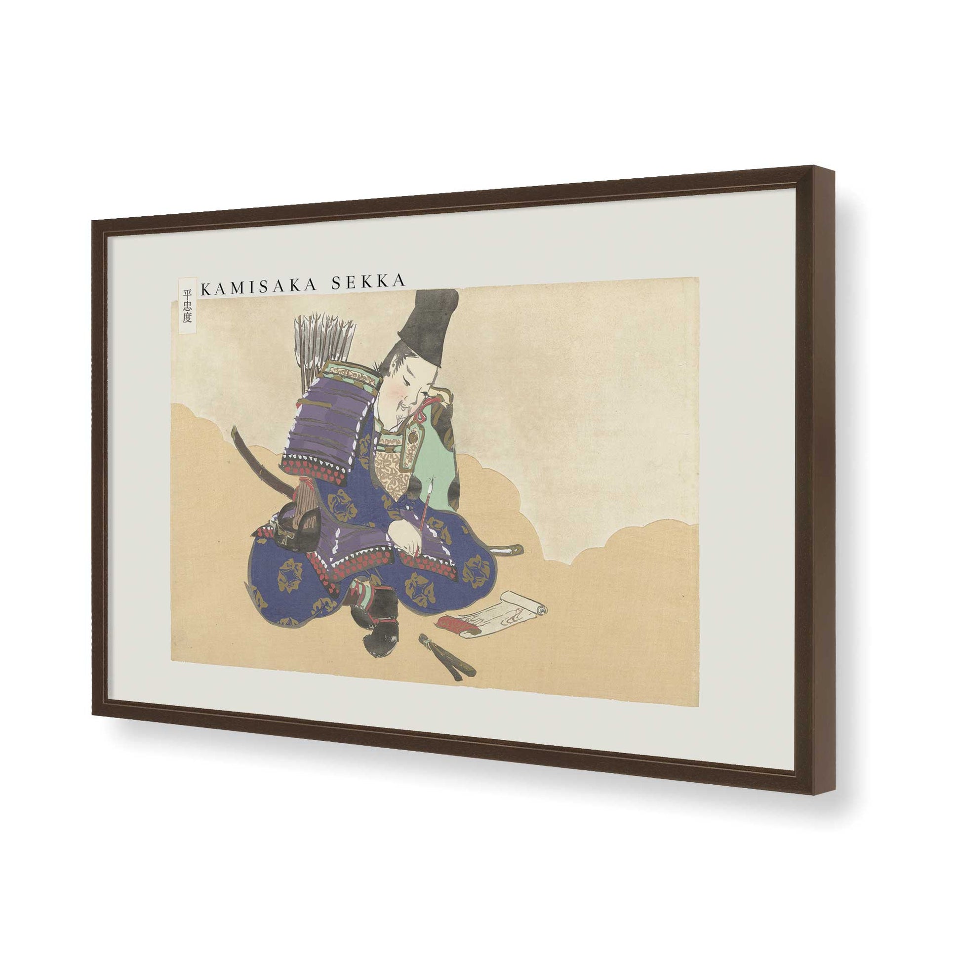 [Color:Belvinder Brown], Picture of art in a Belvinder Brown frame of the corner