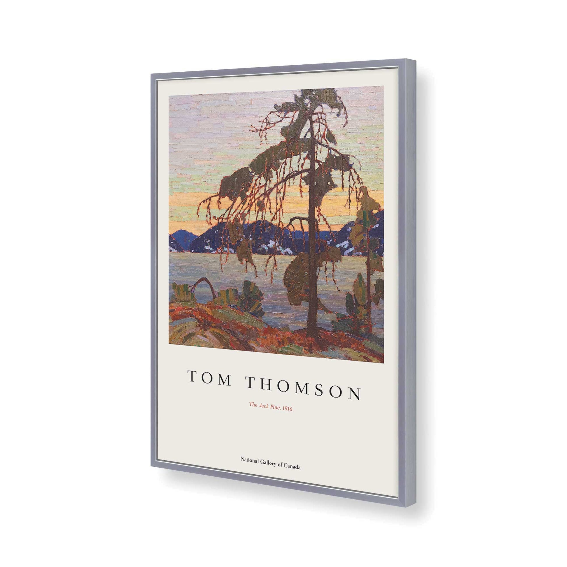 [Color:Polished Chrome], Picture of art in a Polished Chrome frame of the corner