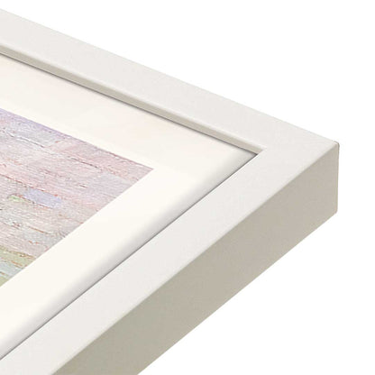 [Color:Opaque White], Picture of art in a Opaque White frame at an angle