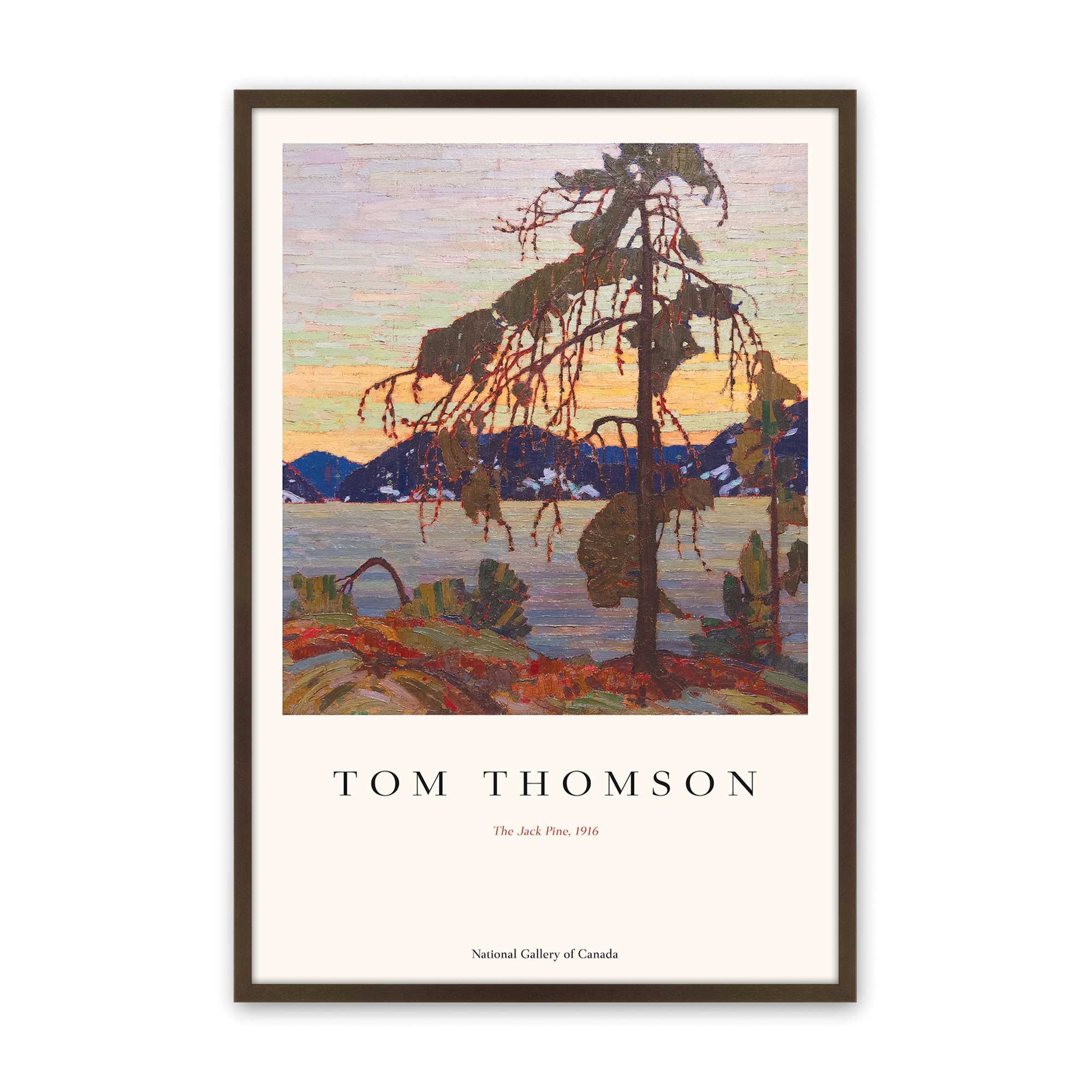 [Color:Brown], Picture of art in a Brown frame