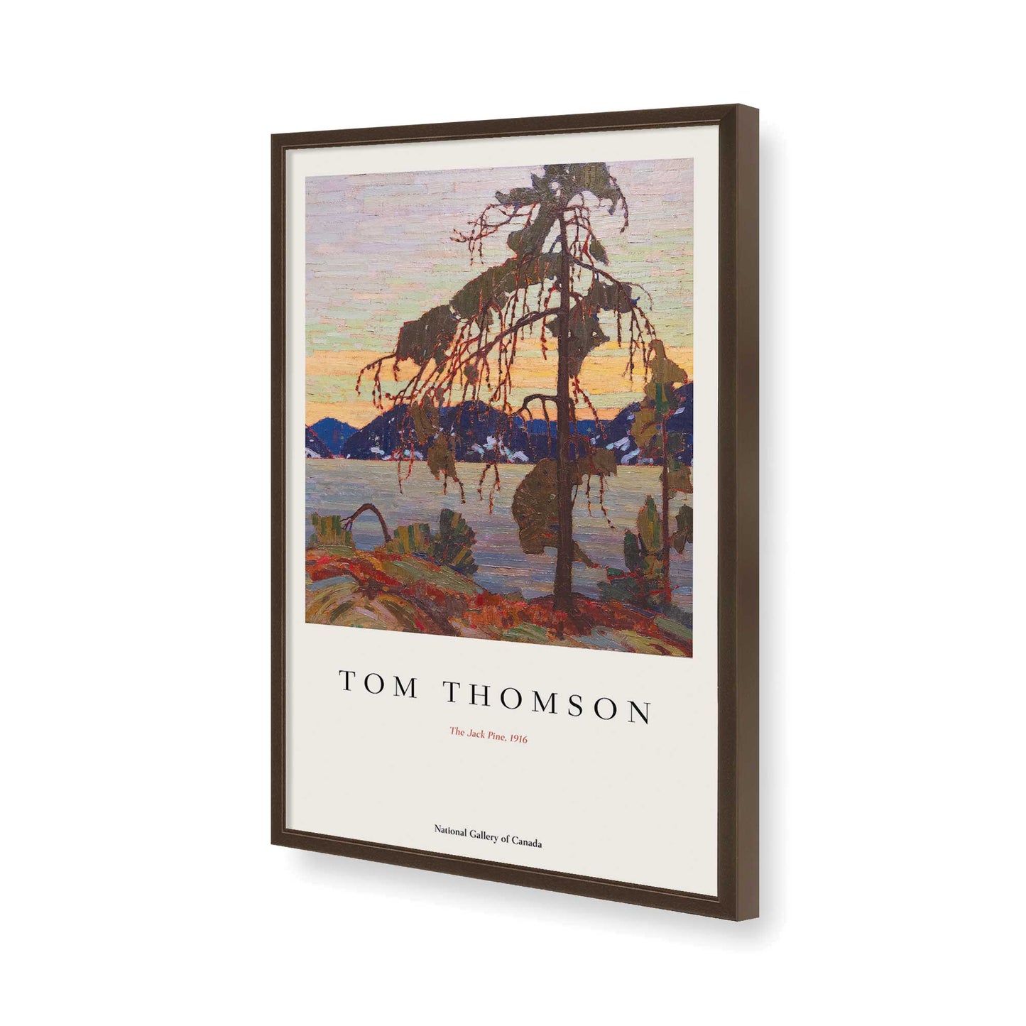 [Color:Belvinder Brown], Picture of art in a Belvinder Brown frame of the corner