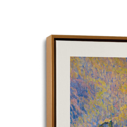 [Color:Polished Gold], Picture of art in a Polished Gold frame at an angle