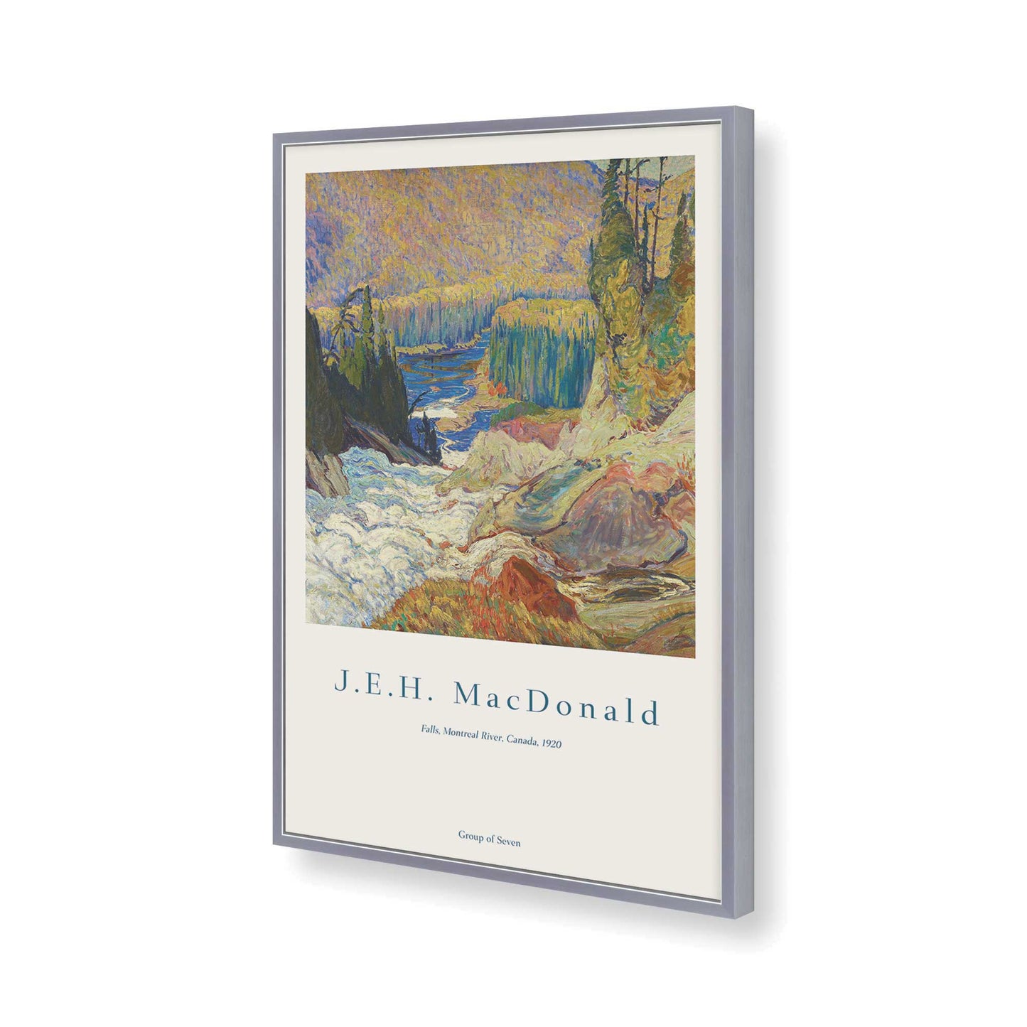 [Color:Polished Chrome], Picture of art in a Polished Chrome frame of the corner