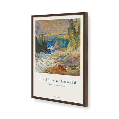 [Color:Brown], Picture of art in a Brown frame of the corner