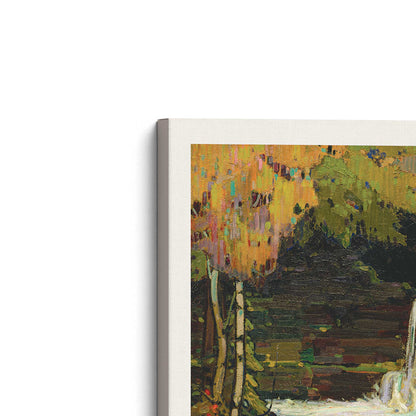 [Color:Stretched Canvas], Picture of the corner of the art