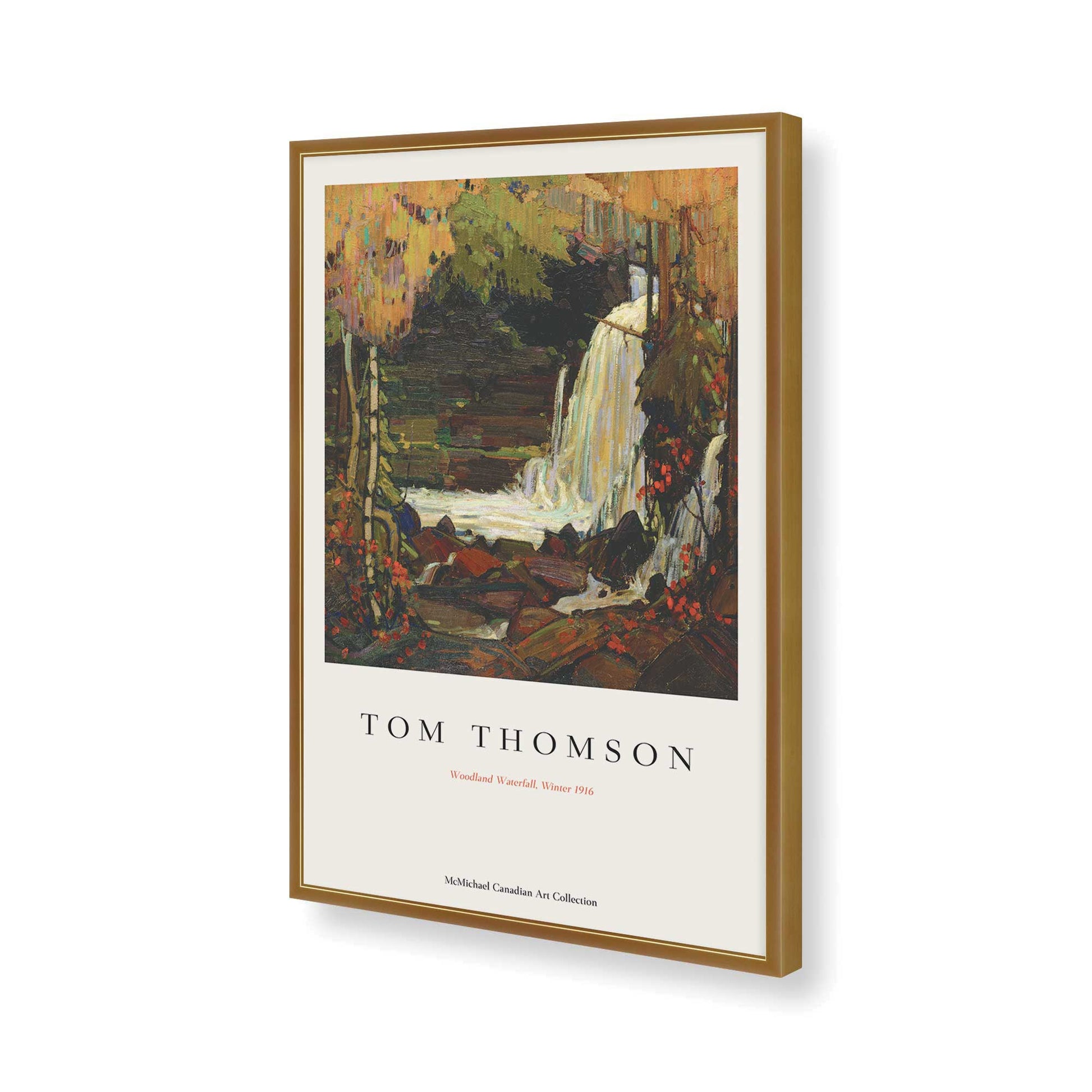 [Color:Polished Gold], Picture of art in a Polished Gold frame of the corner