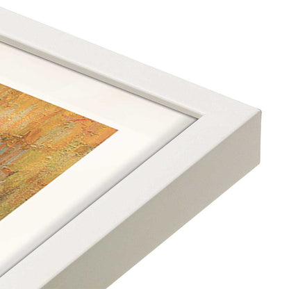[Color:Opaque White], Picture of art in a Opaque White frame at an angle