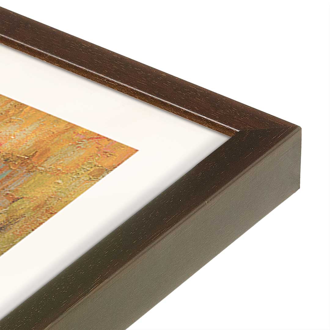 [Color:Belvinder Brown], Picture of art in a Belvinder Brown frame at an angle
