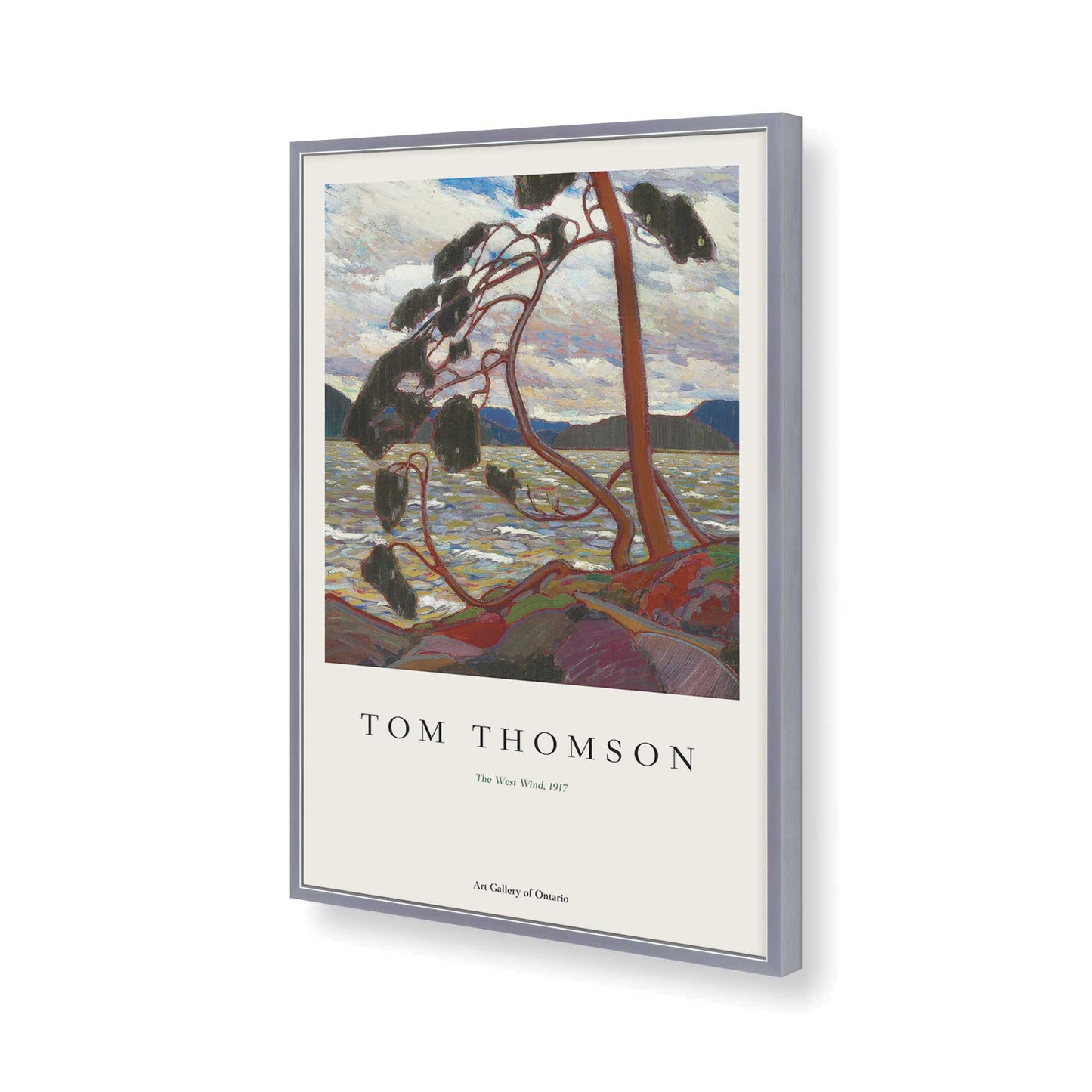 [Color:Polished Chrome], Picture of art in a Polished Chrome frame of the corner