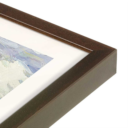 [Color:Belvinder Brown], Picture of art in a Belvinder Brown frame at an angle