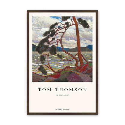 [Color:Brown], Picture of art in a Brown frame