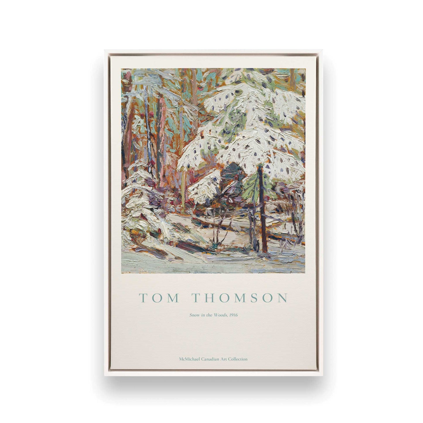 [Color:Opaque White], Picture of art in a White frame