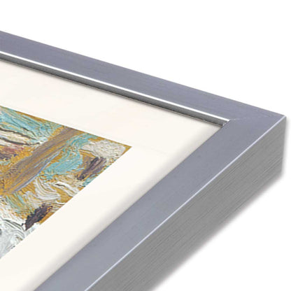 [Color:Polished Chrome], Picture of art in a Polished Chrome frame at an angle