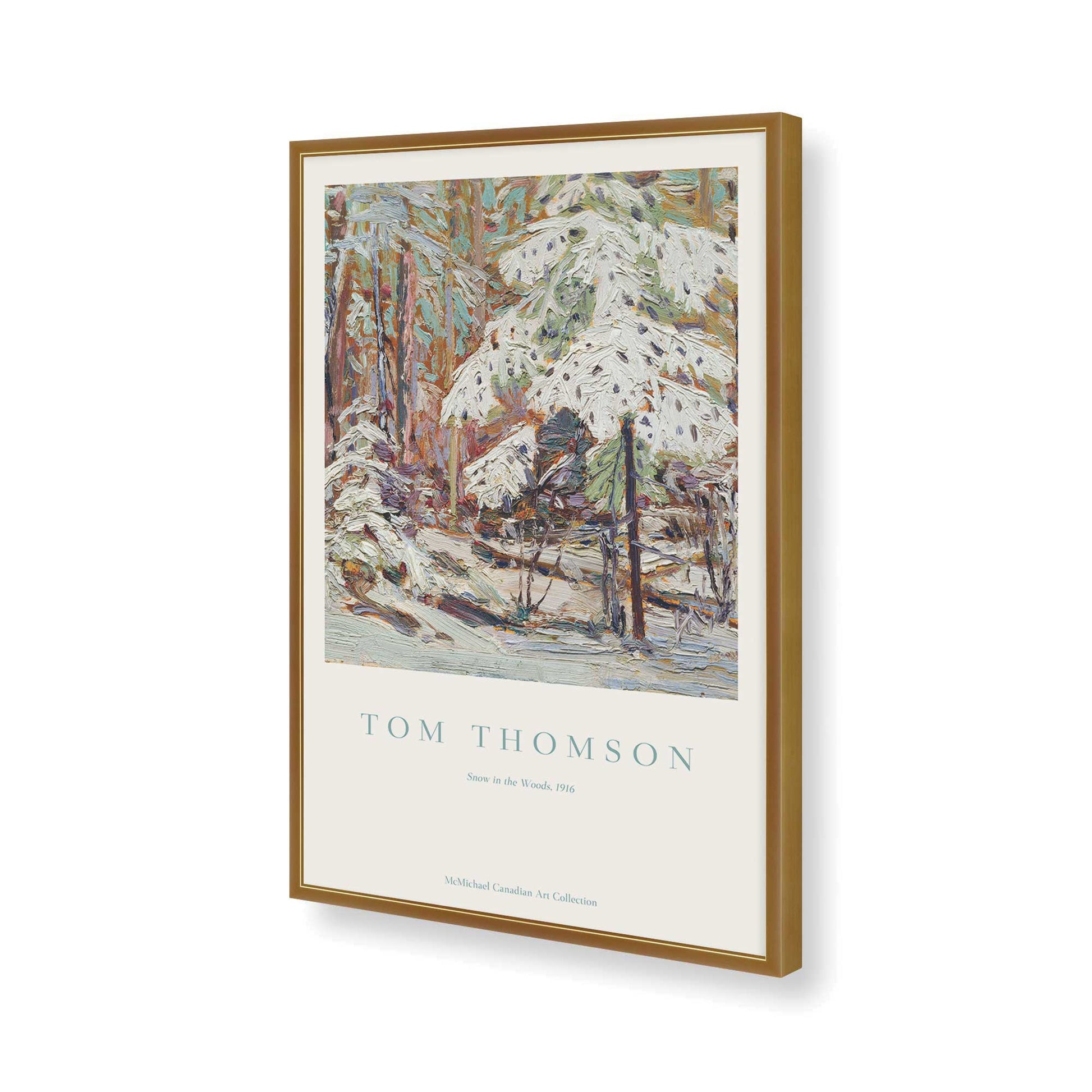 [Color:Polished Gold], Picture of art in a Polished Gold frame of the corner