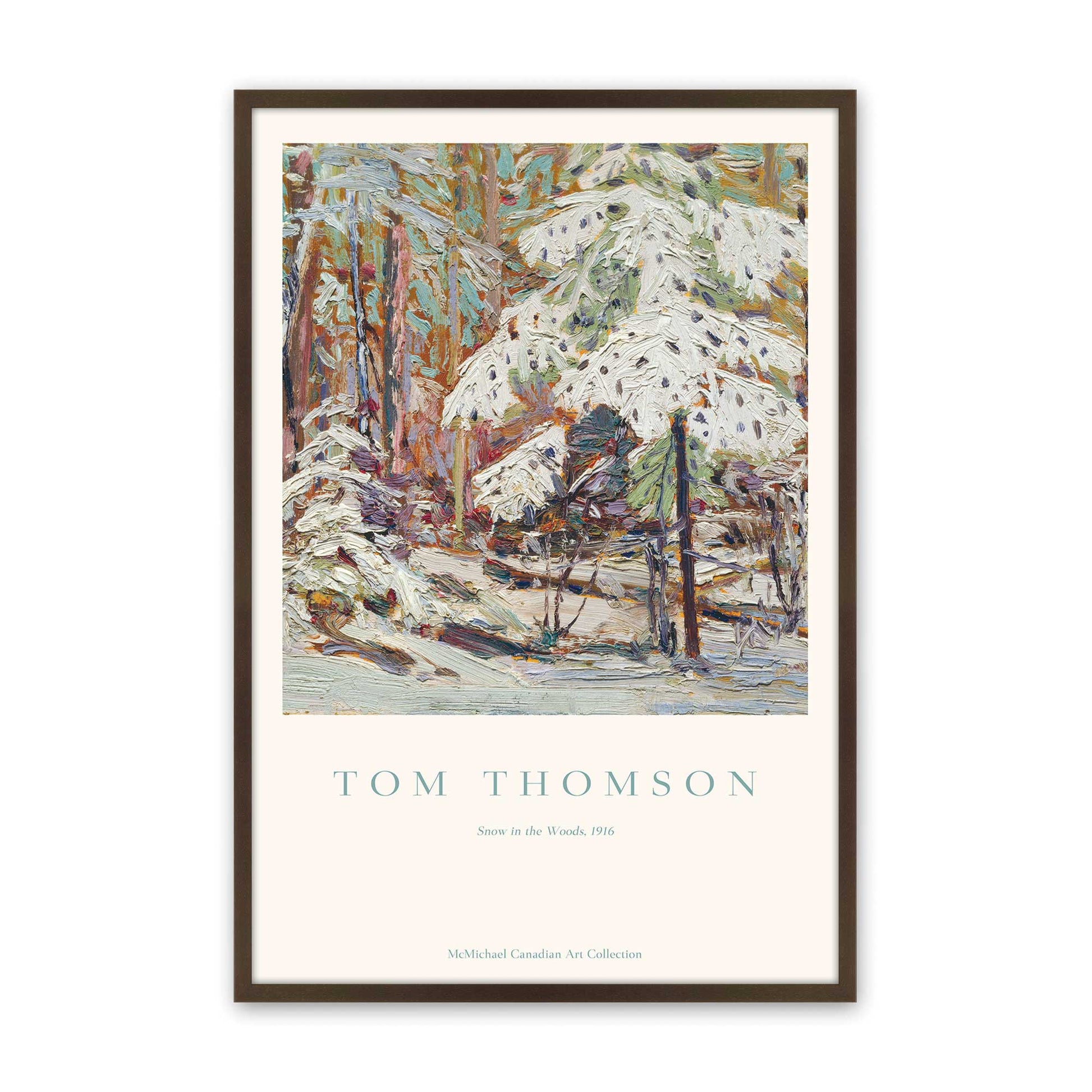 [Color:Brown], Picture of art in a Brown frame