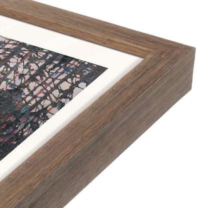 [Color:Walnut], Picture of art in a Walnut frame at an angle