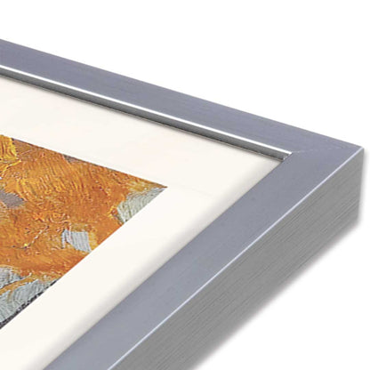 [Color:Polished Chrome], Picture of art in a Polished Chrome frame at an angle