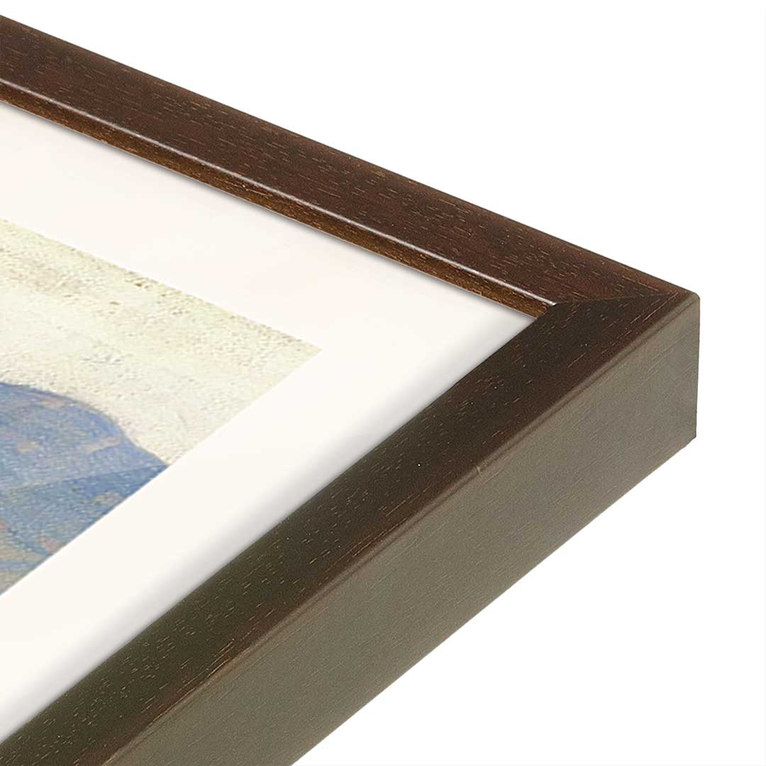 [Color:Belvinder Brown], Picture of art in a Belvinder Brown frame at an angle